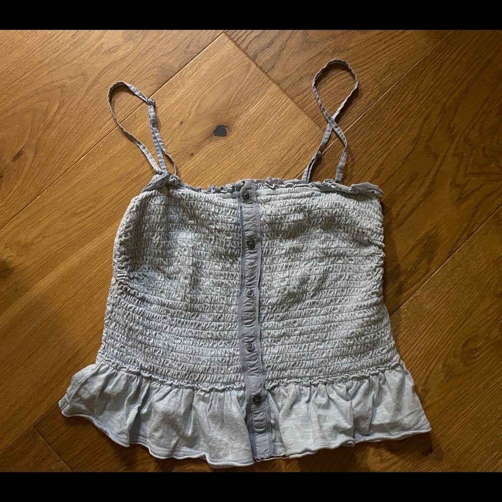 Sky blue crop top